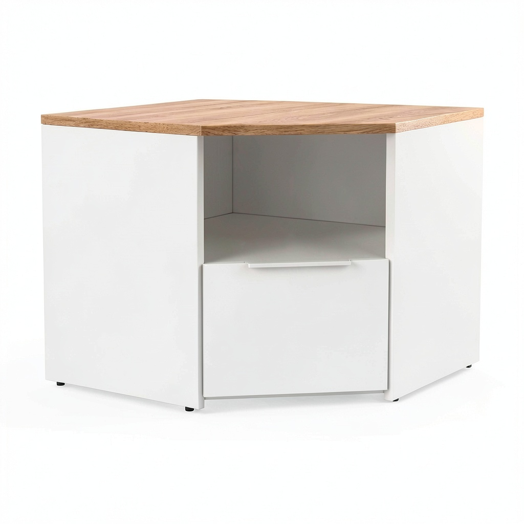 Mobile Porta TV Vicco Wido Bianco con Ripiani Aperti 68x50 cm