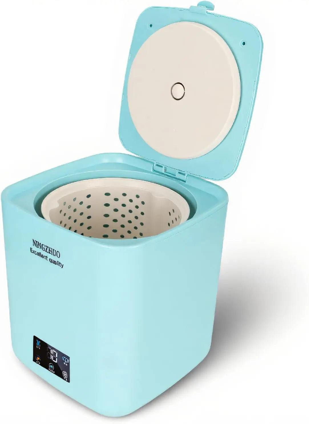 Lavatrice - colore Blu - con display digitale, portatile - 7 Litri
