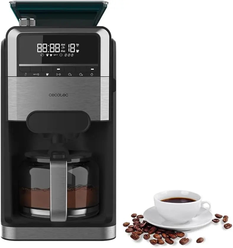 Macinacaffè elettrico Cecotec - colore Argento - regolabile - 1400W, 1.5L