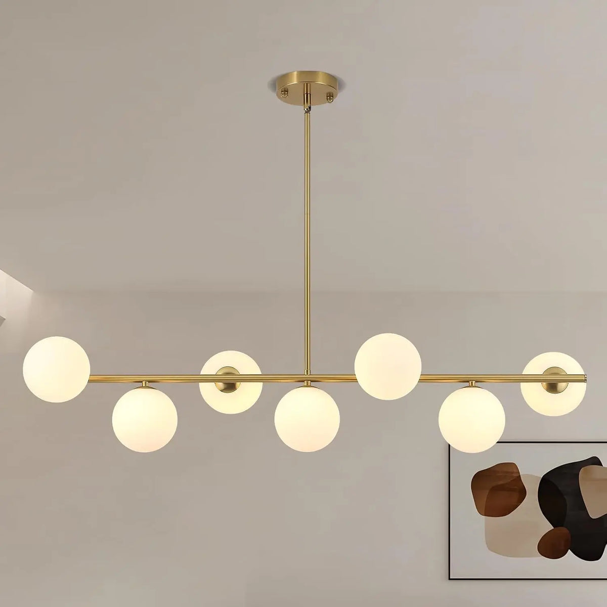 Lampada LED Lampadario - colore Bianco/Oro - regolabile