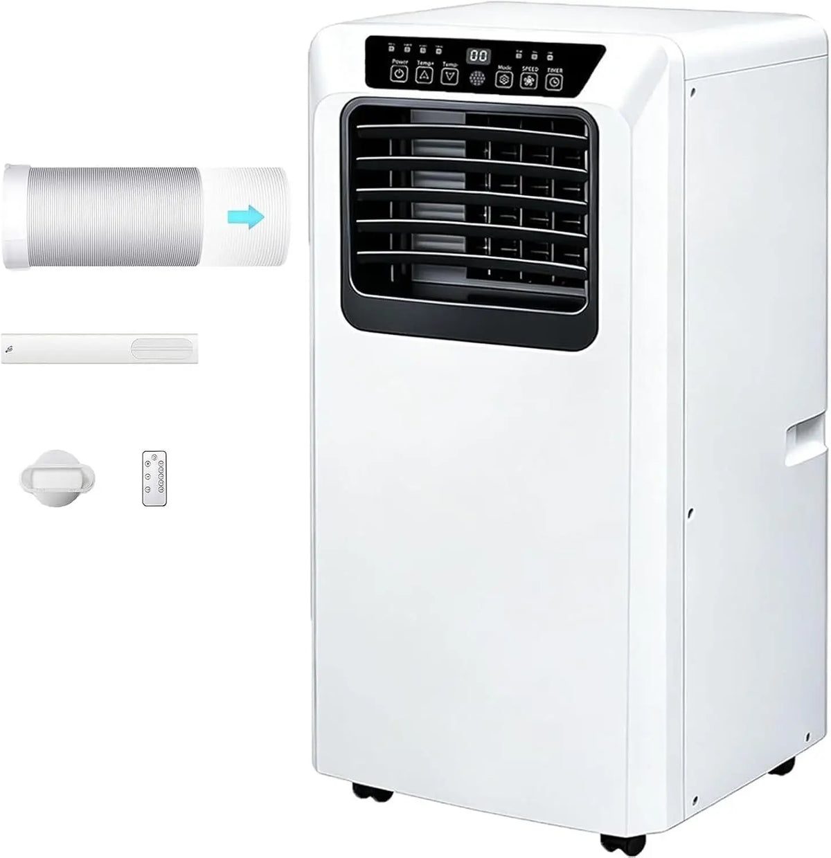 Climatizzatore portatile - con telecomando, con timer, a LED - 7000 BTU