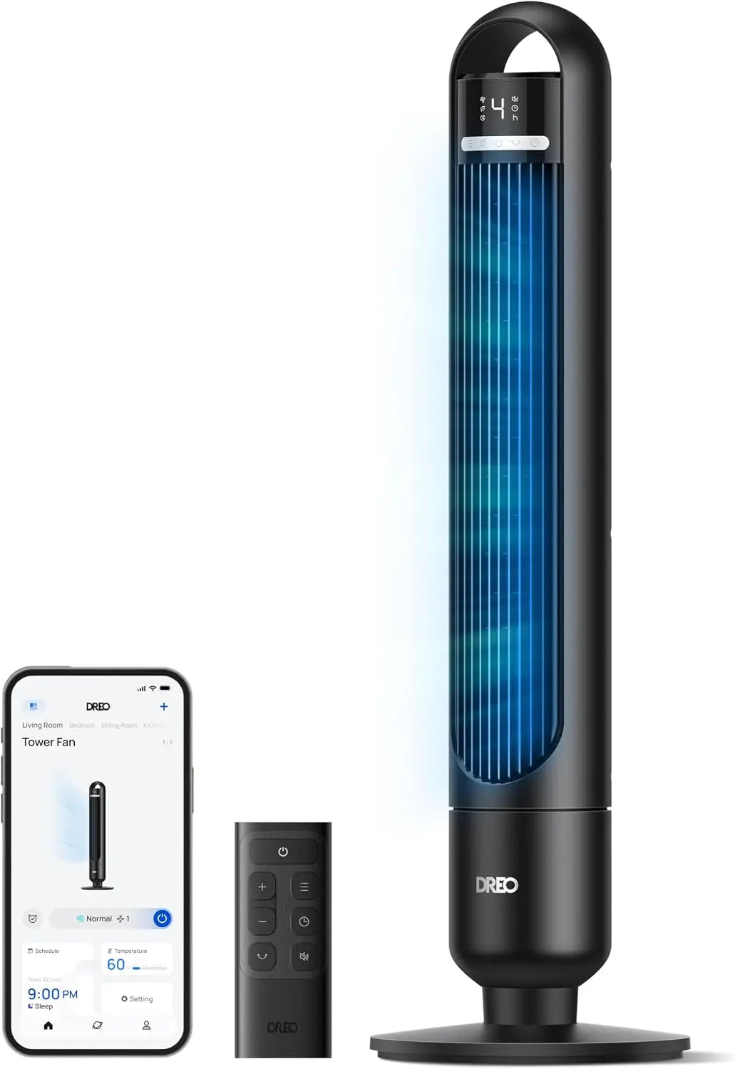 Ventilatore DREO - con timer, silenzioso, con controllo intelligente - 28 dB