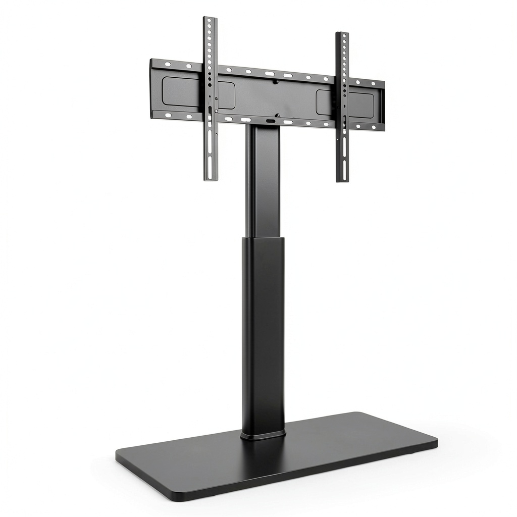 Supporto TV da Pavimento Girevole per Schermi 42-85 Pollici, Inclinazione e Altezza Regolabile, Compatibile con VESA 600x400mm, Capacità 50kg
