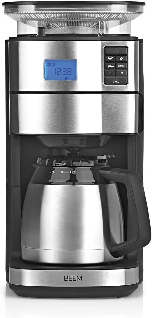 Macinacaffè elettrico Caffettiera - colore Argento - con timer - 1000 W