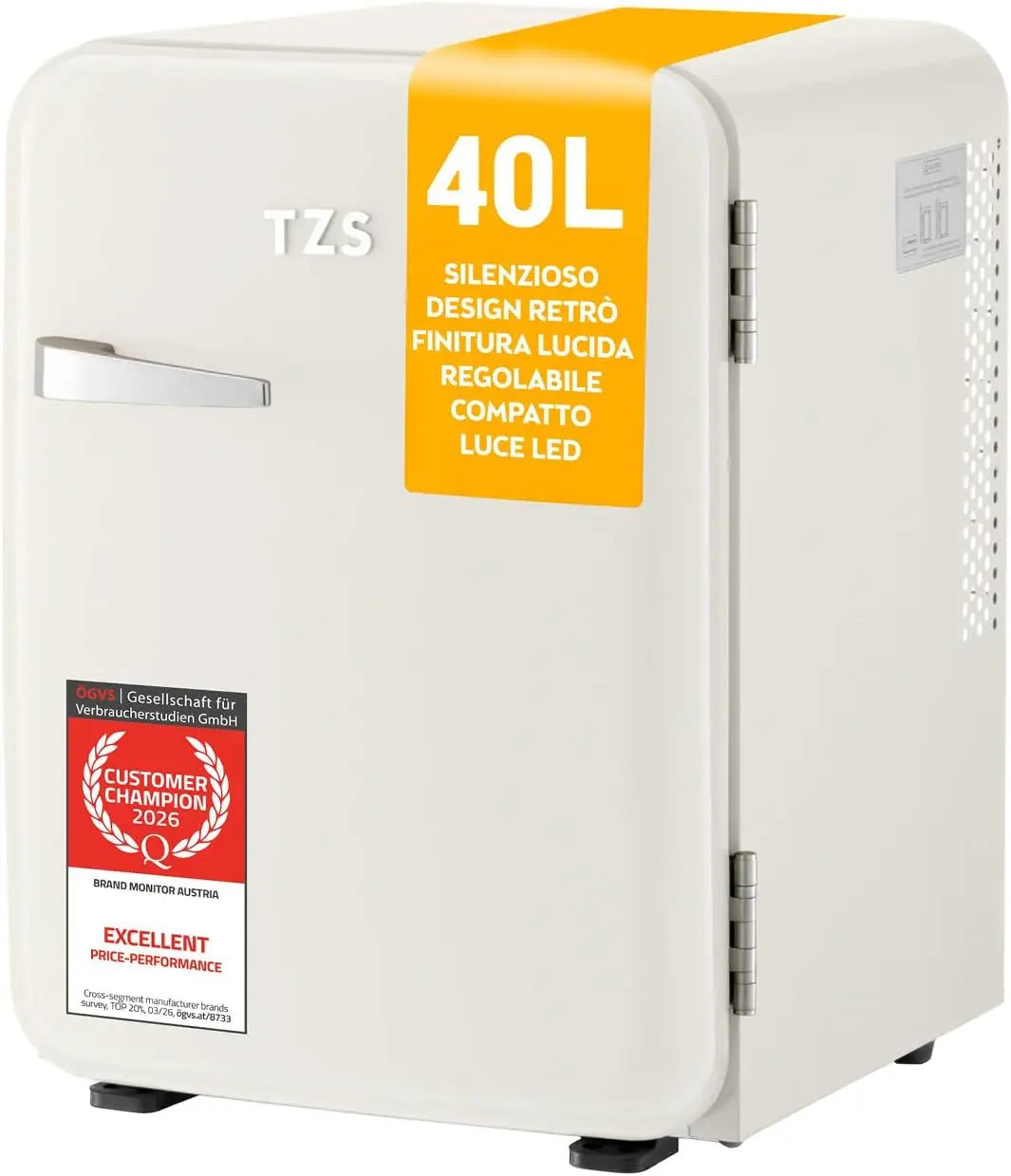 Frigorifero TZS - colore Bianco - silenzioso - 40L
