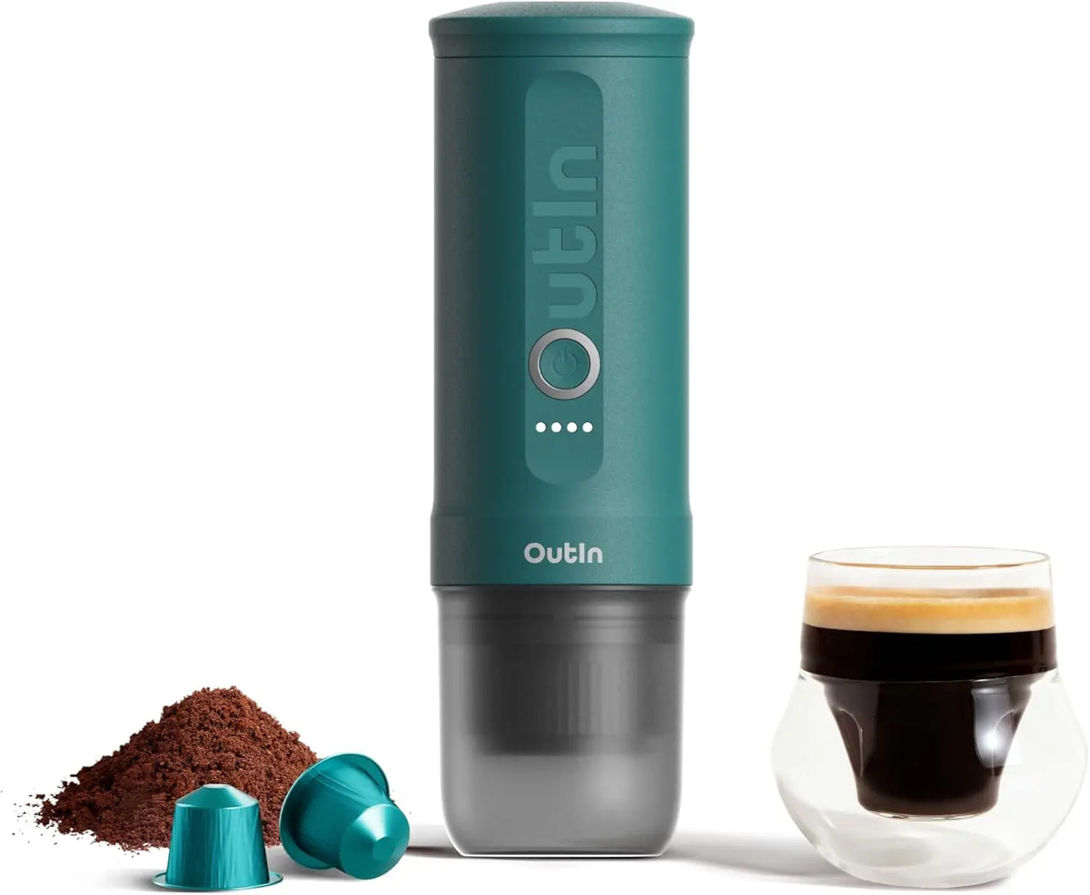 Macchina da caffè OutIn - colore Turchese - portatile