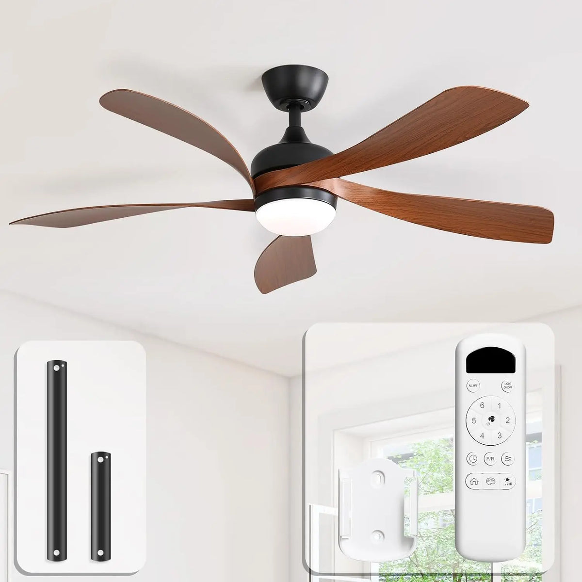 Ventilatore da soffitto Sofucor 132 - con telecomando - 132 cm