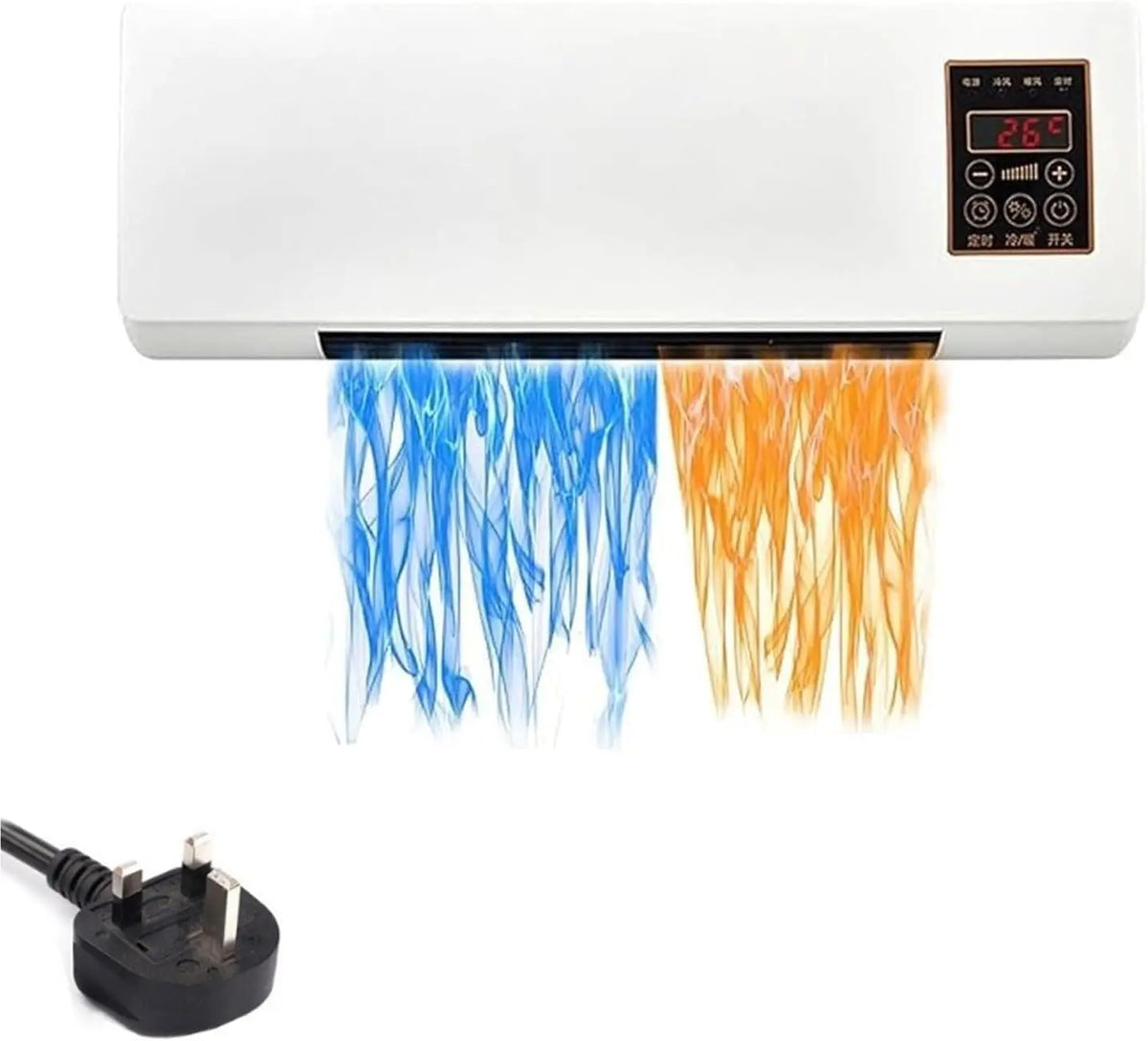 Climatizzatore split - con telecomando, portatile, silenzioso - 3500 W