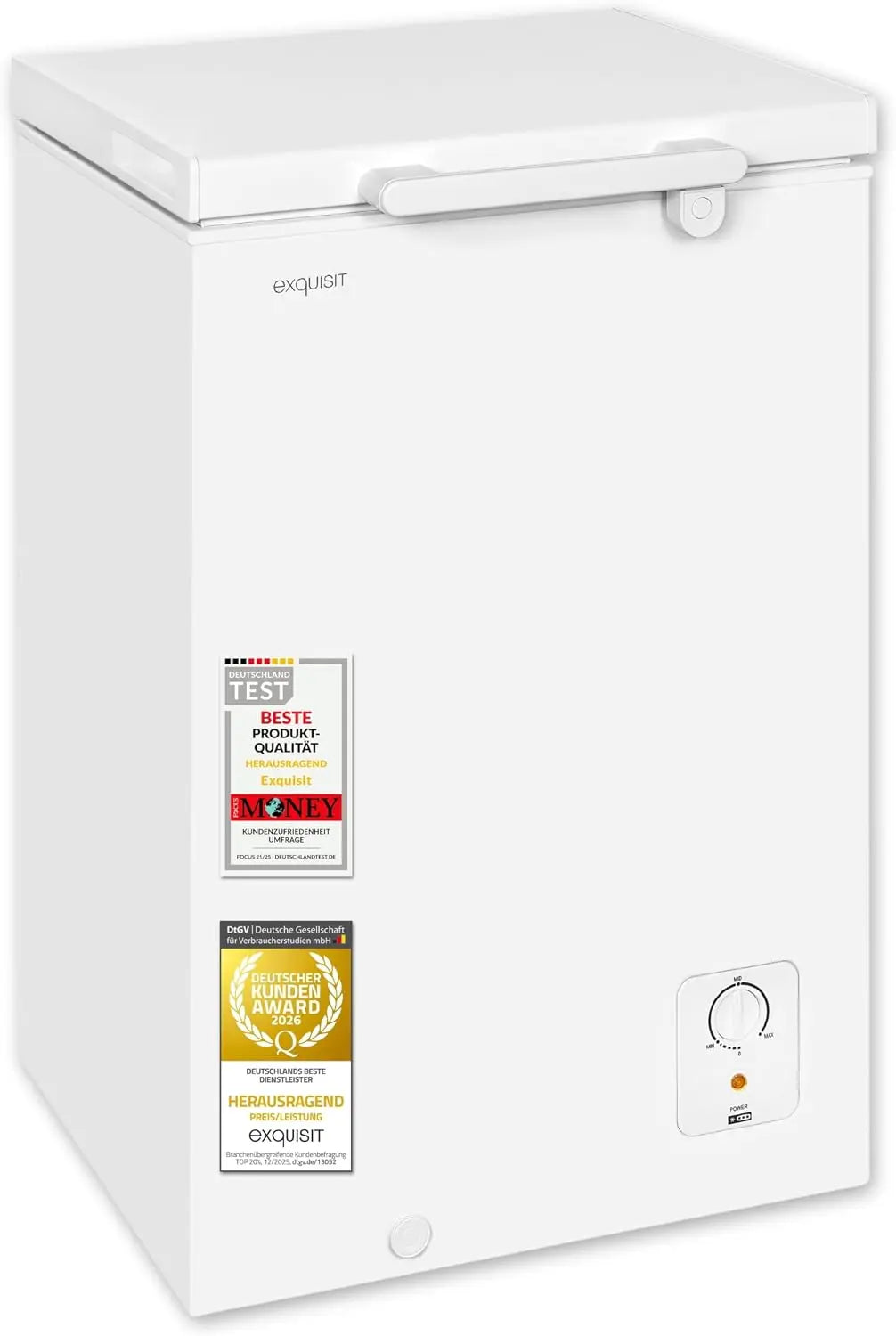 Congelatore Exquisit - colore Bianco - 95 litri