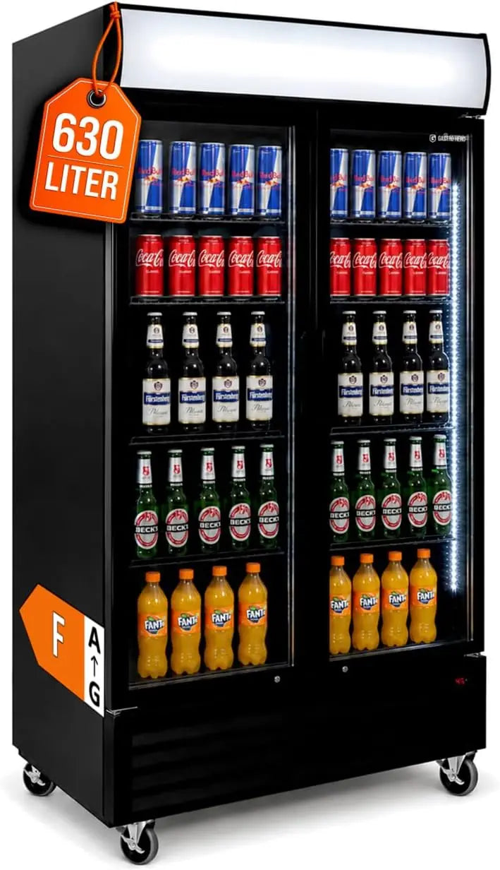 Frigorifero GastroHero - colore Nero - regolabile, pieghevole - 630 l
