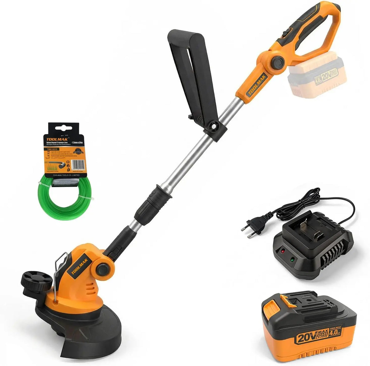 Batteria ricaricabile TOOLMAK - 20V, 4,0 Ah, 26cm