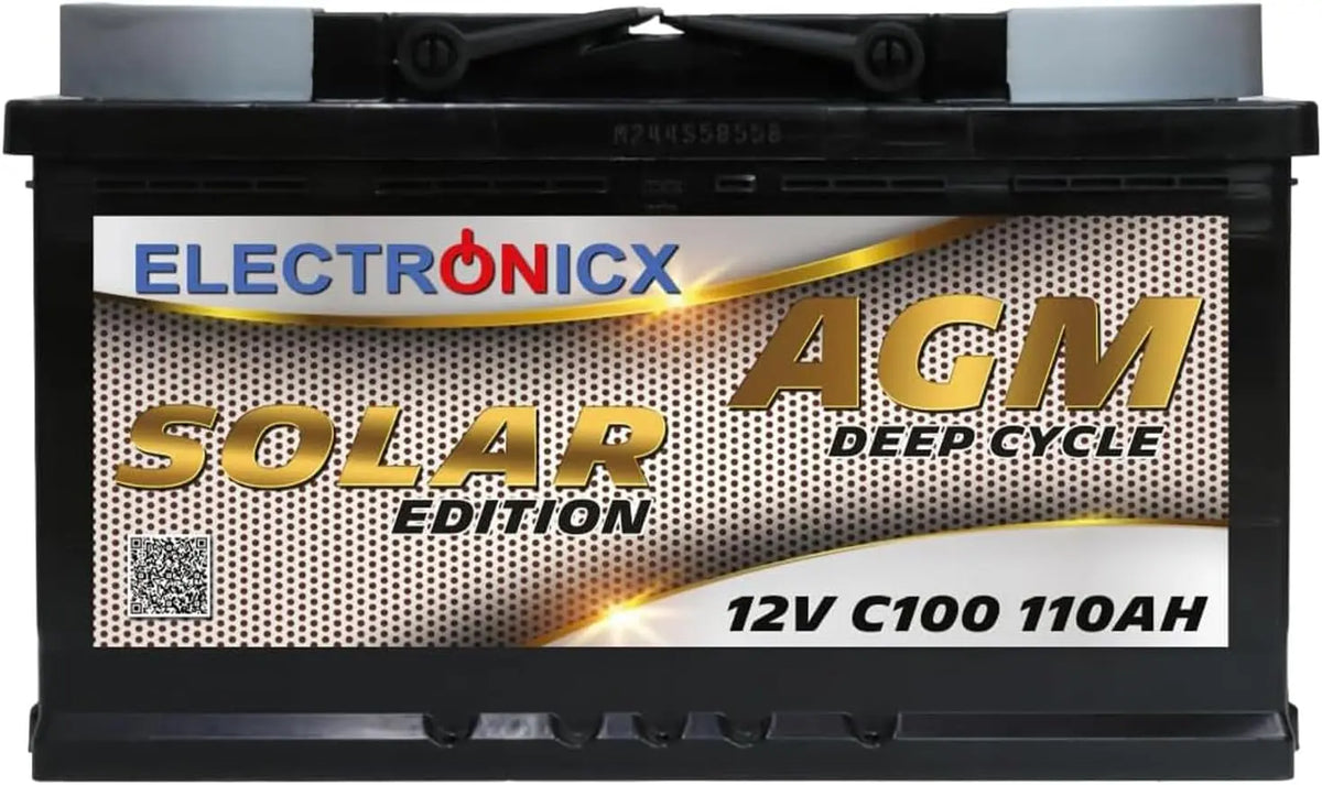 Batteria ricaricabile Electronicx AGM - 12V, 110Ah, 190 mm