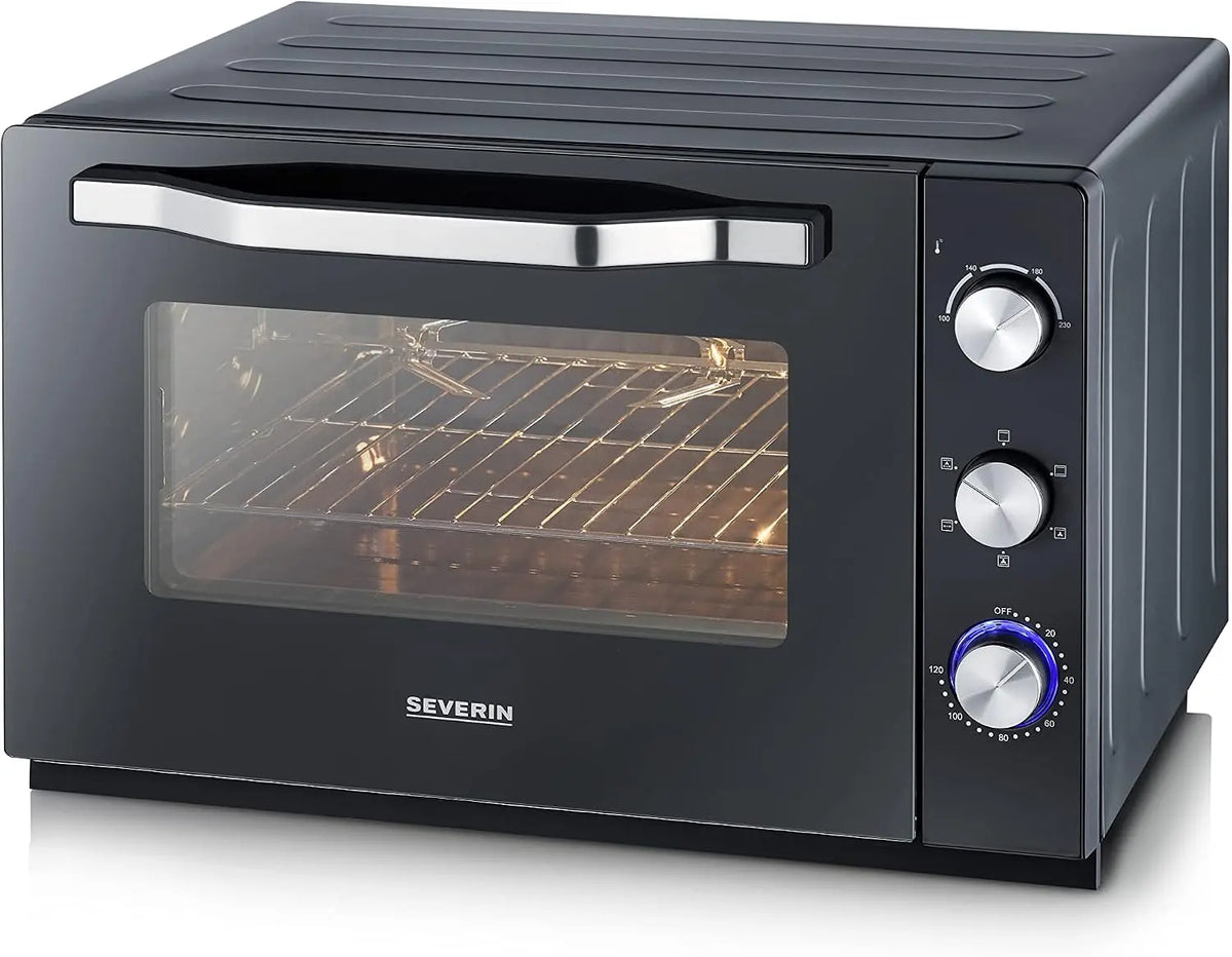 Forno elettrico SEVERIN - colore Nero - con timer - 2200W, 60 Litri, 37,5 cm