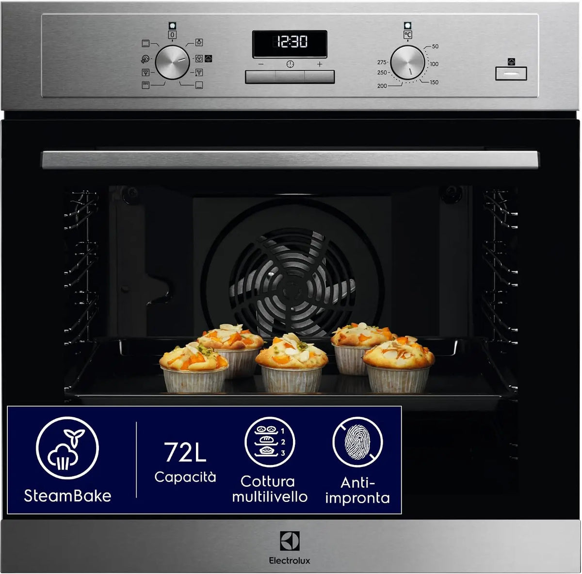 Forno elettrico Electrolux - multifunzione - 72L