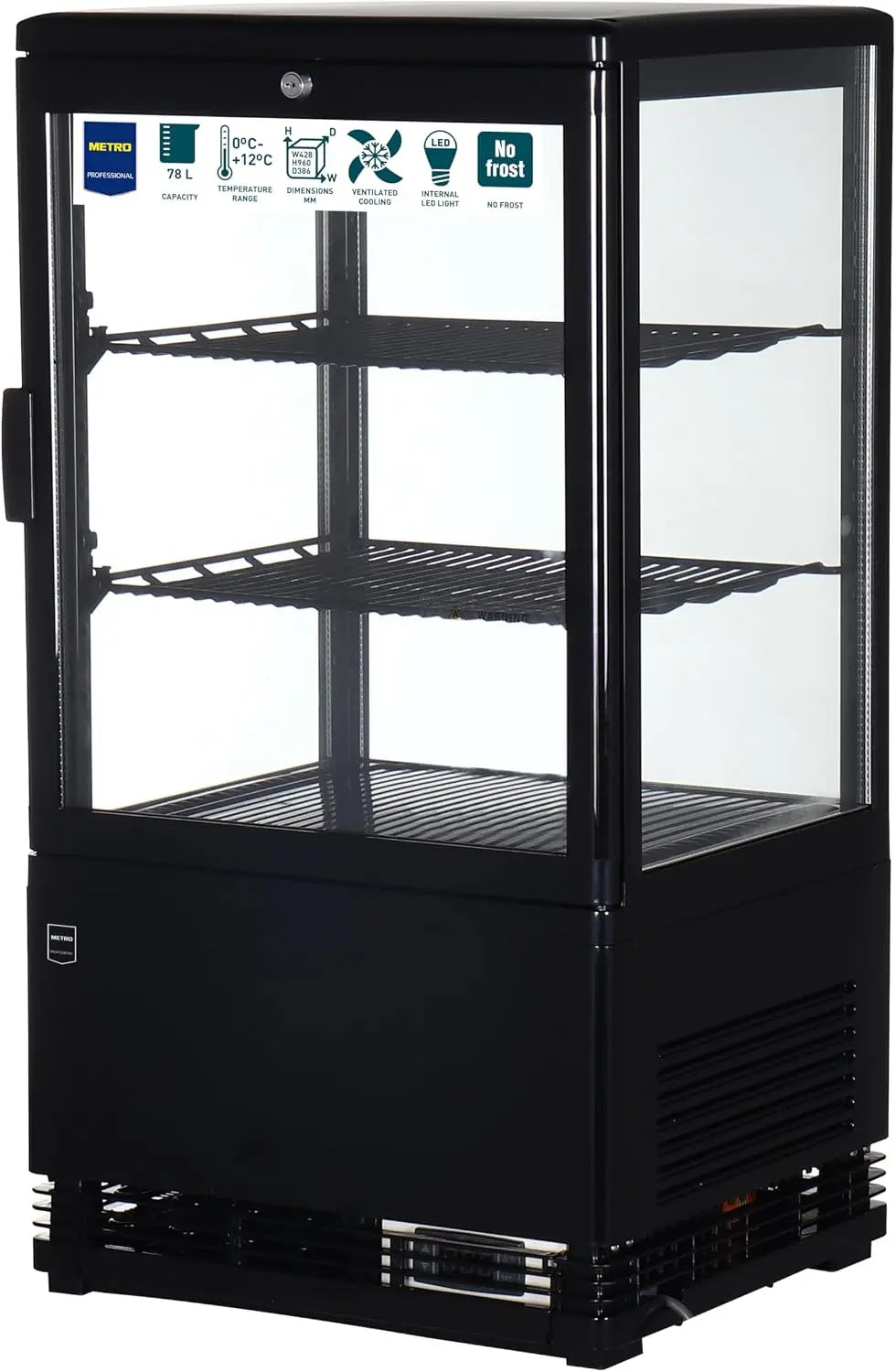 Prodotto per casa e tempo libero METRO - colore Nero - a LED, regolabile - 58 L, 81 cm