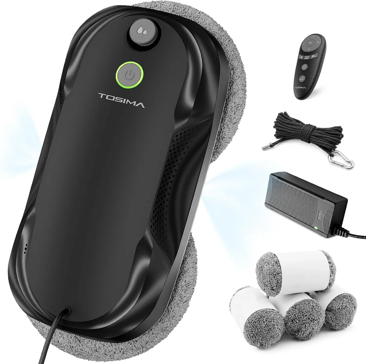 Robot aspirapolvere Tosima W5 - colore Nero - con controllo intelligente