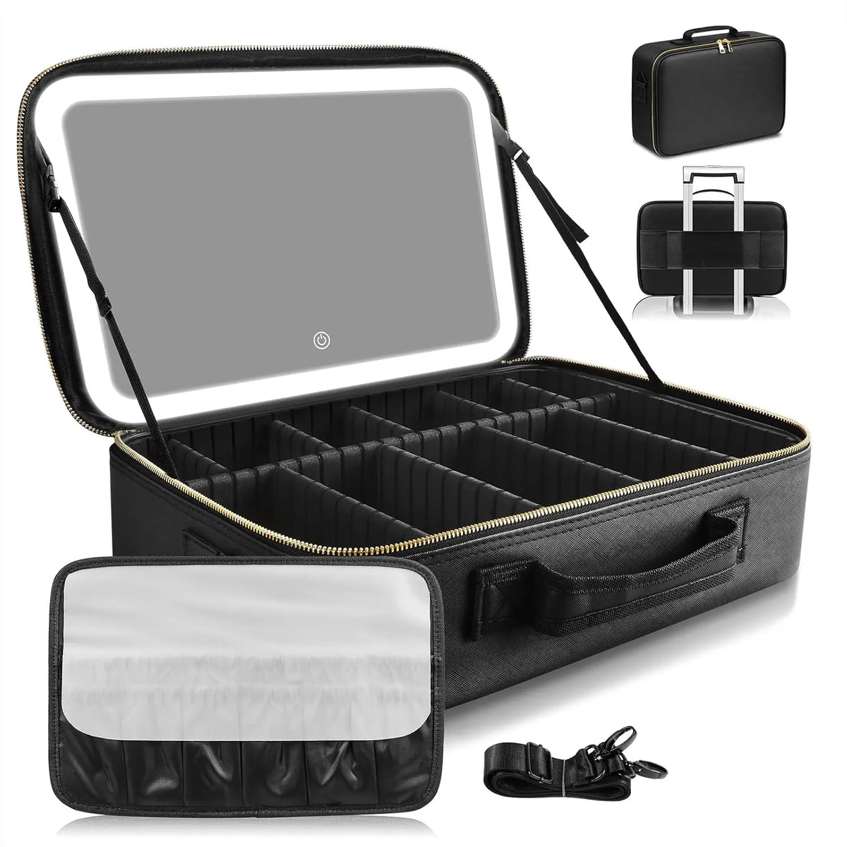 Specchio - colore Nero - a LED