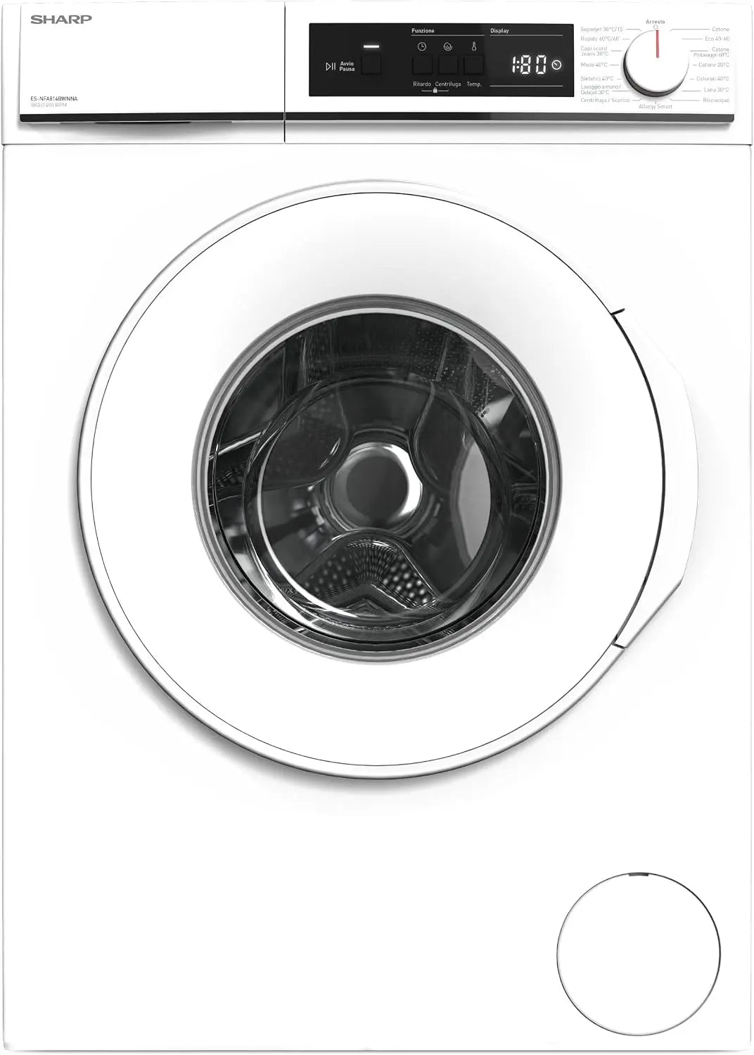 Lavatrice ES-NFA714BWNNA - con tecnologia inverter - 8 Kg