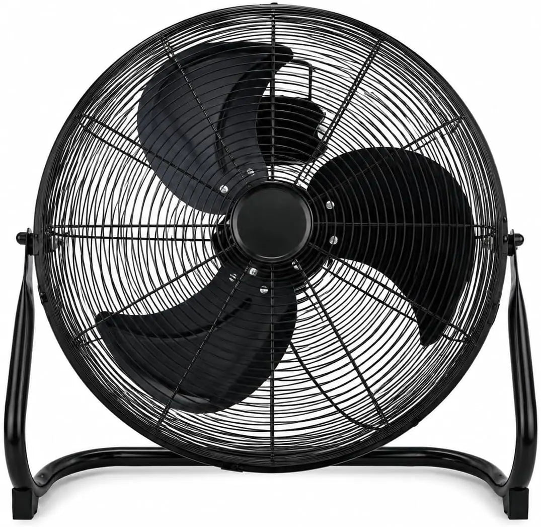 Ventilatore - colore Nero/Argento - regolabile - 120 W, 45 cm
