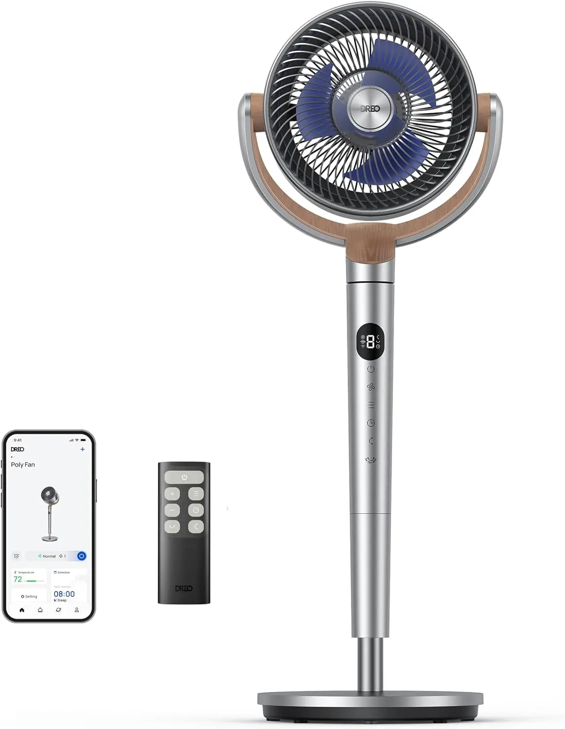 Ventilatore DREO - con telecomando, con timer, silenzioso - 20db