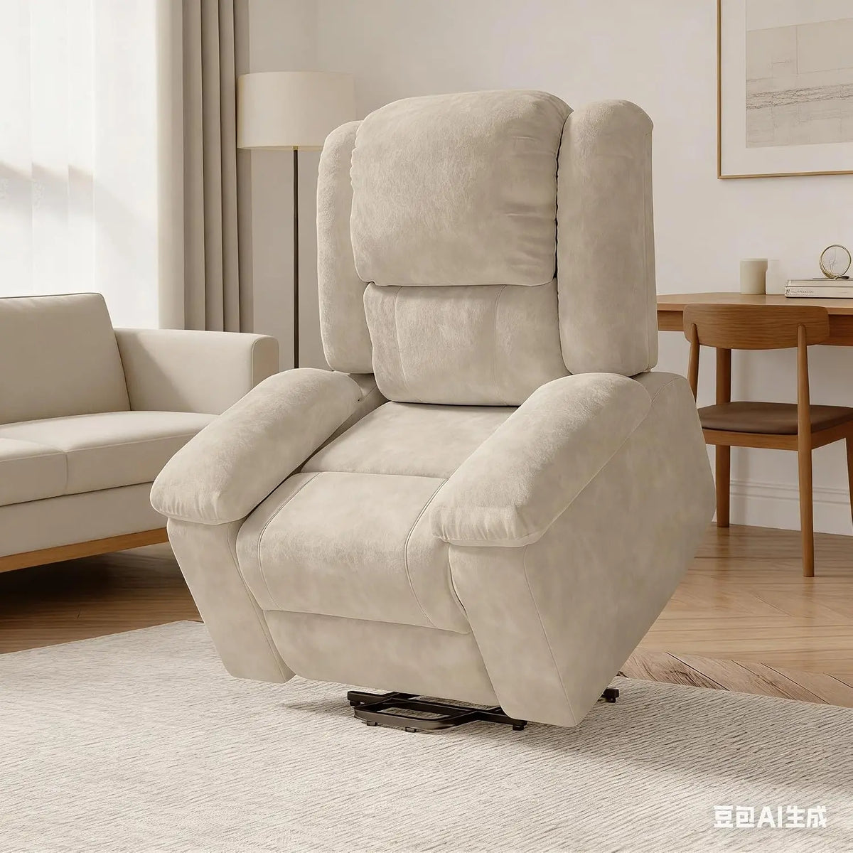 Televisore Poltrona - colore Beige - regolabile
