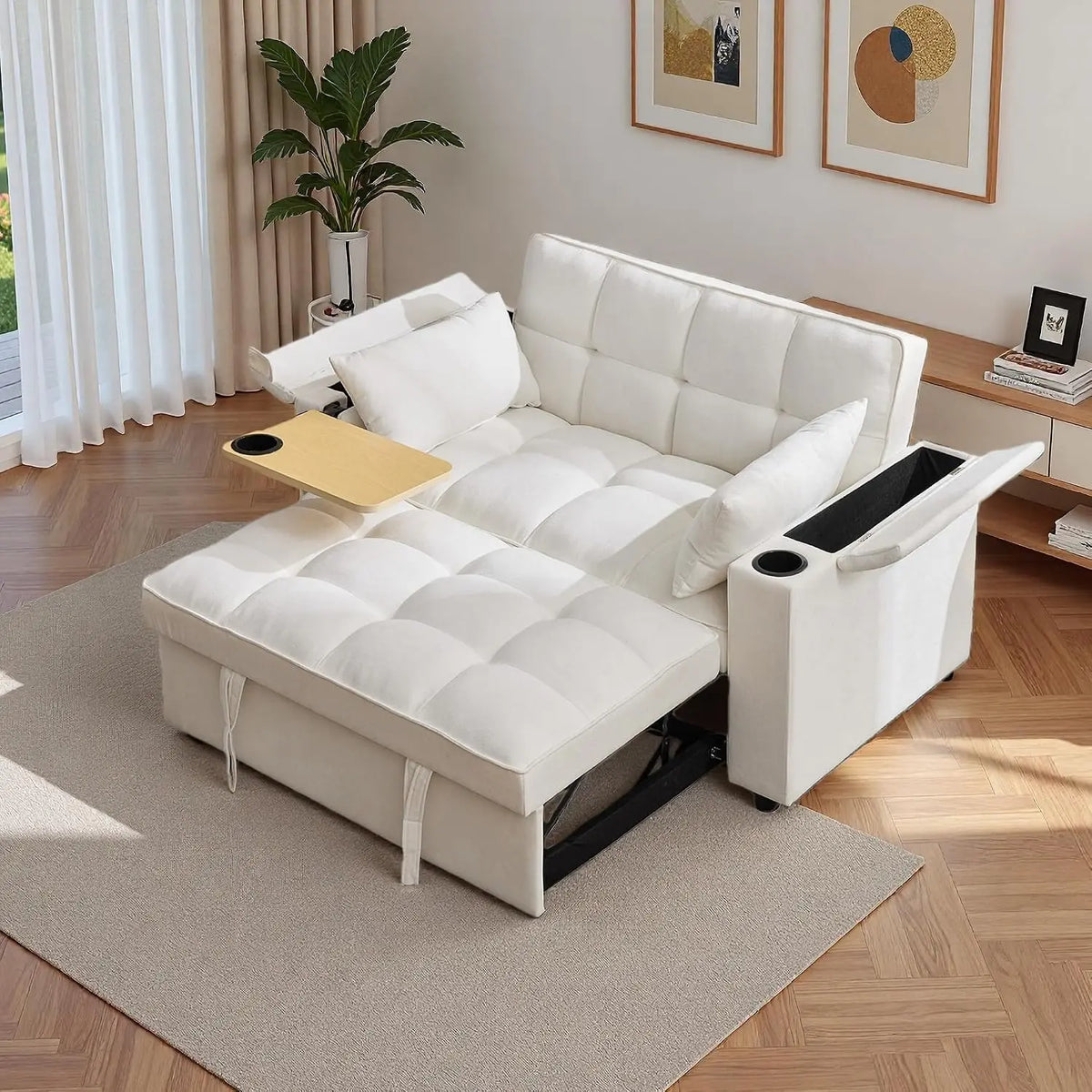 Letto Lubvtti - colore Beige - regolabile