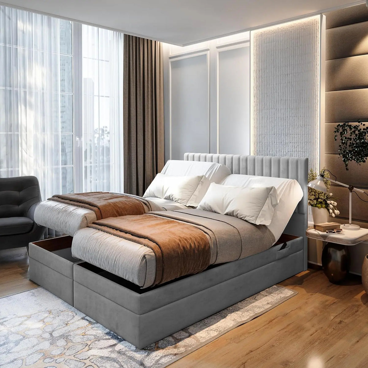 Letto TRADA - colore Grigio