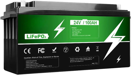 Batteria ricaricabile - ricaricabile - 12V, 24V, 100Ah