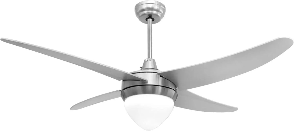 Ventilatore da soffitto ZEPHIR ZFR4121S - colore Argento - con telecomando, con timer - 70 W, 122 cm