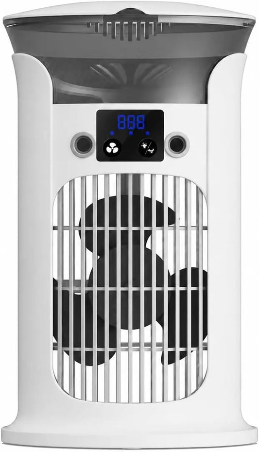 Climatizzatore portatile - colore Bianco - a LED, portatile, multifunzione