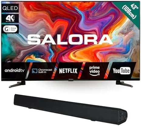 Televisore SALORA TV QLED - 80W, 43 Pollici
