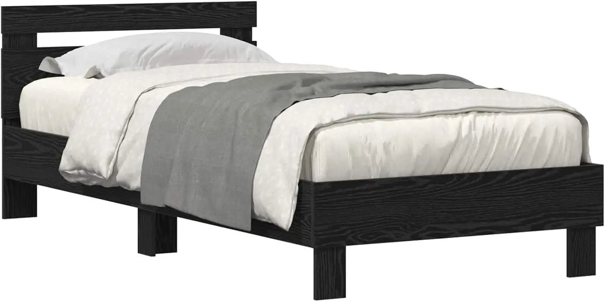 Letto vidaXL - colore Nero - a LED - 190 cm
