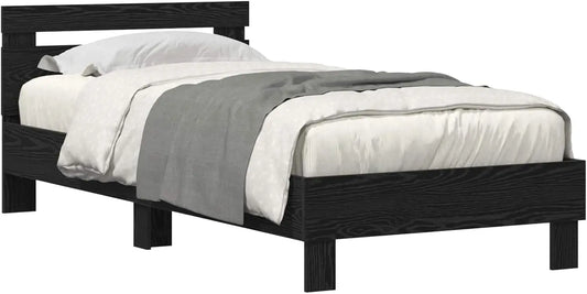 Letto vidaXL - colore Nero - a LED - 190 cm