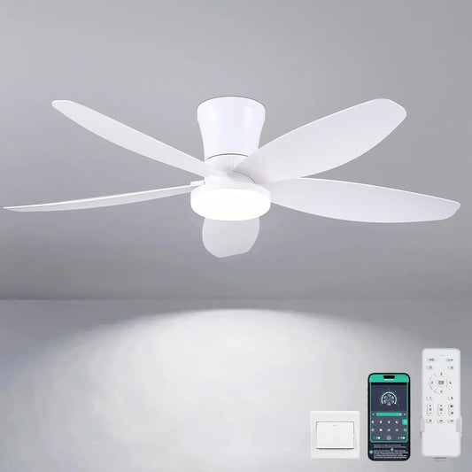 Ventilatore da soffitto Ventilatori - colore Bianco - a LED, con controllo intelligente - 106CM