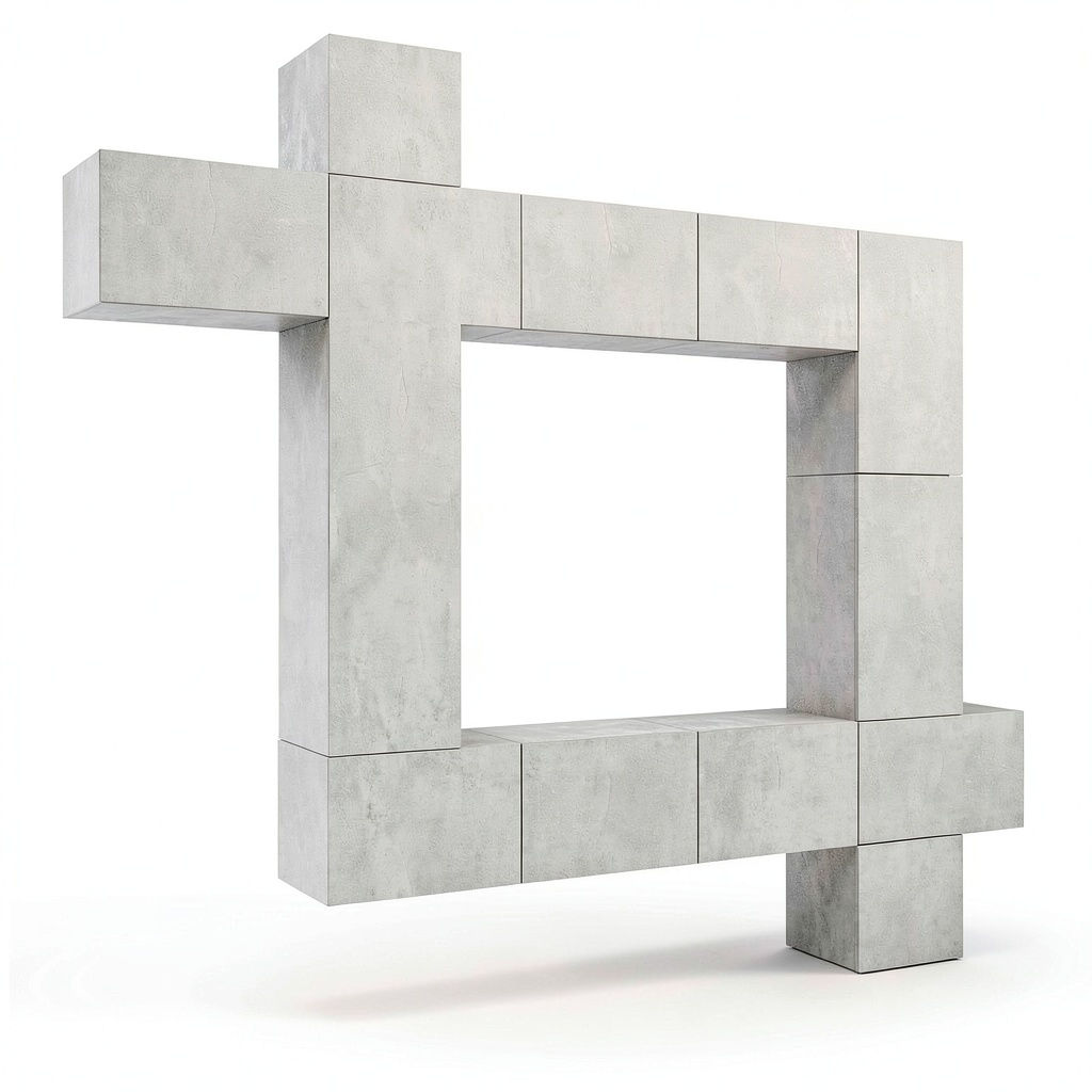 Set mobile TV modulare in legno ingegnerizzato grigio cemento con ampio spazio