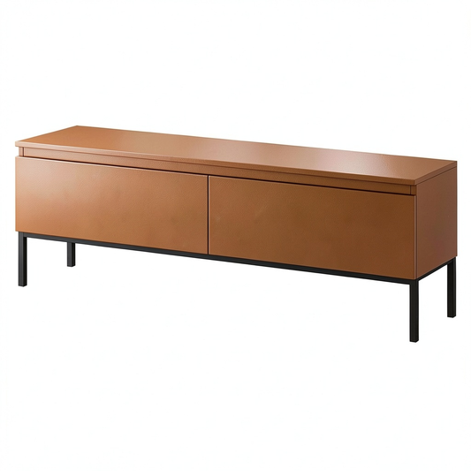 Carrello TV Selsey Bemmi 150 cm Rosso Mattone con Gambe Metalliche