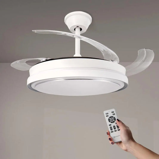 Ventilatore da soffitto M - colore Bianco - con telecomando, con timer, a LED - 70W, 30W, 40W