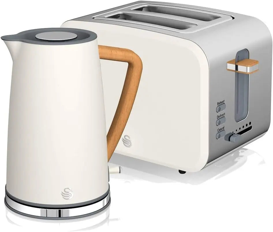 Bollitore elettrico Swan - colore Bianco - senza fili - 2200W, 1.7L