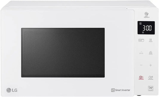 Forno a microonde LG MH6336GIH - colore Bianco - con tecnologia inverter, automatico, regolabile - 1000 W, 23 Litri