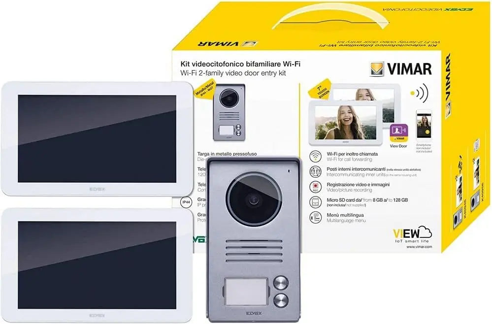 Monitor Vimar K40946 - colore Bianco - con display digitale, con controllo intelligente
