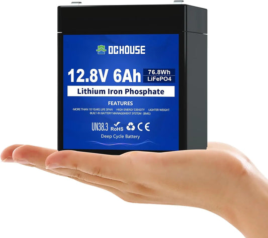 Batteria ricaricabile DCHOUSE 12V 6Ah - 12V, 6Ah