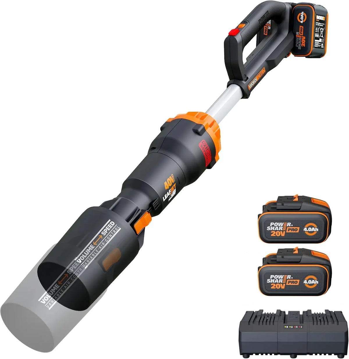 Batteria ricaricabile WORX - 40 V, 20 V, 4 Ah