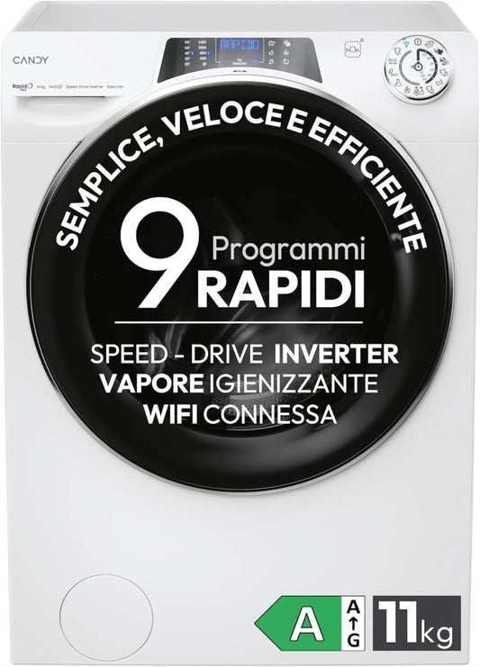 Lavatrice Candy - colore Bianco - con Wi-Fi - 11 kg