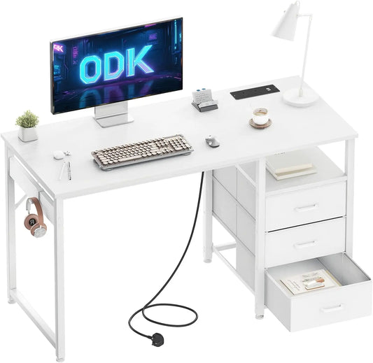 Scrivania ODK - colore Bianco - 48 cm