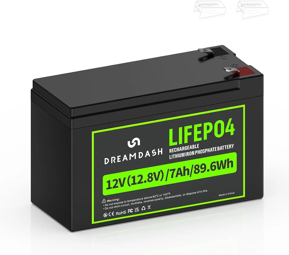 Batteria ricaricabile - ricaricabile - 12V, 7Ah