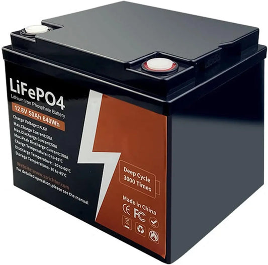 Batteria ricaricabile - 12,8 V, 100 Ah, 200 Ah