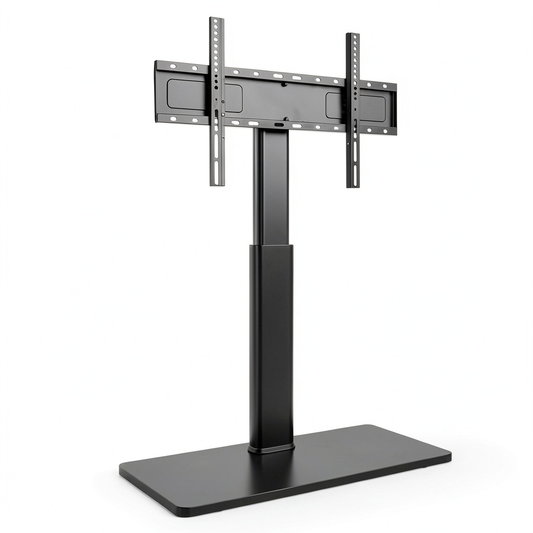 Supporto TV da Pavimento Girevole per Schermi 42-85 Pollici, Inclinazione e Altezza Regolabile, Compatibile con VESA 600x400mm, Capacità 50kg
