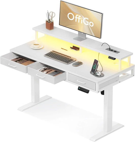 Scrivania OffiGo - colore Bianco - regolabile - 120cm