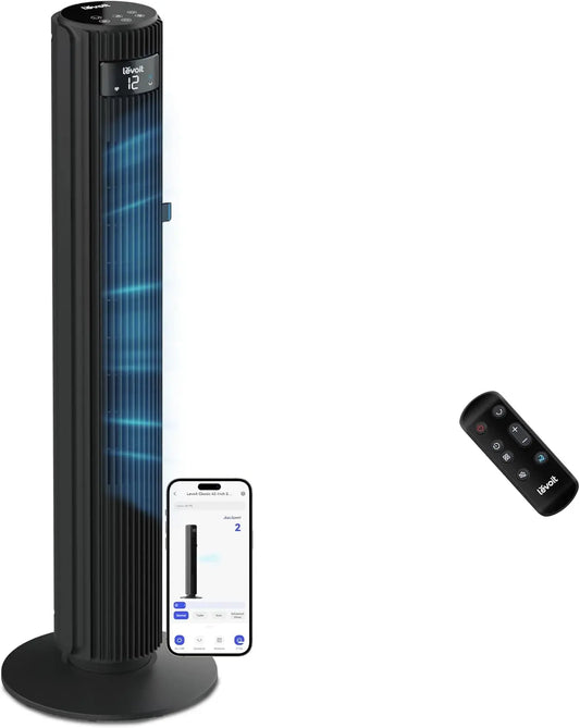 Ventilatore Levoit - colore Nero - con Wi-Fi - 108 cm