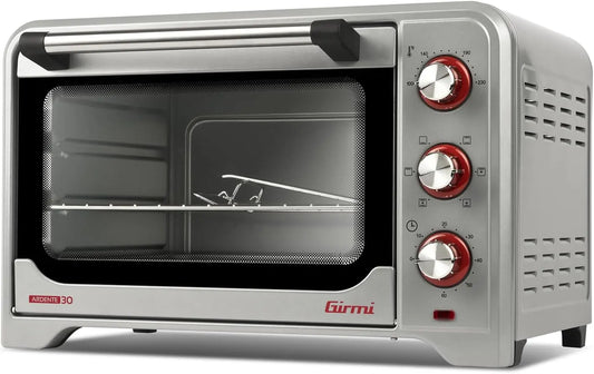 Forno elettrico Girmi FE30 - colore Argento - con timer, regolabile - 1600 W